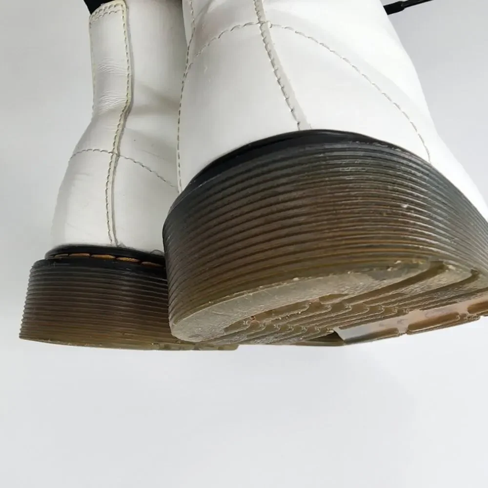 Doc Dr Martens‎ 1460 Junior Ladies 5 White 8 Eye Boots